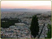 Athens view from Lycabettus hill